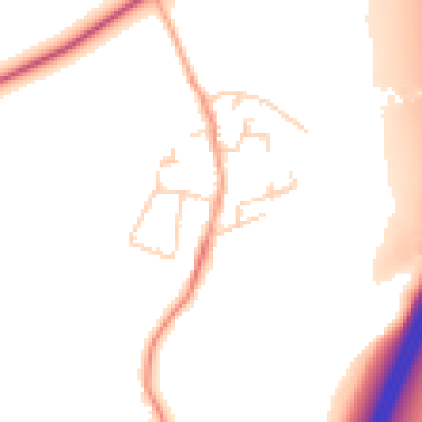Daytime road noise heatmap for CM16 7QU
