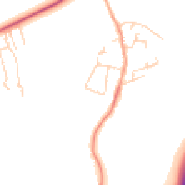 Daytime road noise heatmap for CM16 7RB