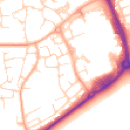 Daytime road noise heatmap for CM19 4AB