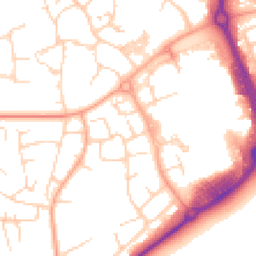 Daytime road noise heatmap for CM19 4AE
