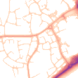 Daytime road noise heatmap for CM19 4AH