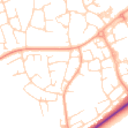 Daytime road noise heatmap for CM19 4AT