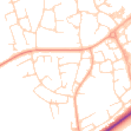 Daytime road noise heatmap for CM19 4BB