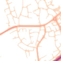 Daytime road noise heatmap for CM19 4BD