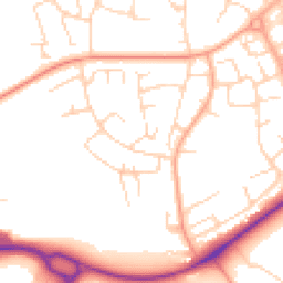 Daytime road noise heatmap for CM19 4BE