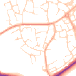 Daytime road noise heatmap for CM19 4BG