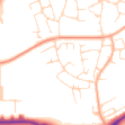 Daytime road noise heatmap for CM19 4BH