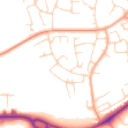 Daytime road noise heatmap for CM19 4BJ