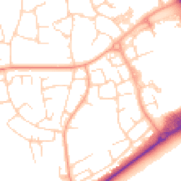 Daytime road noise heatmap for CM19 4BT