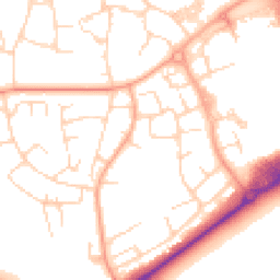 Daytime road noise heatmap for CM19 4BU