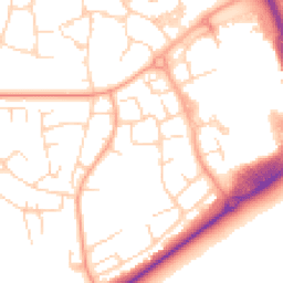 Daytime road noise heatmap for CM19 4BX