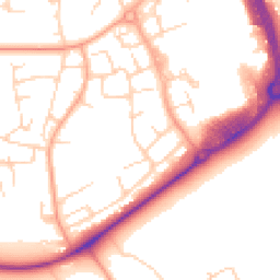 Daytime road noise heatmap for CM19 4DB