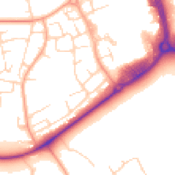 Daytime road noise heatmap for CM19 4DG