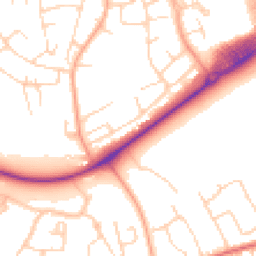 Daytime road noise heatmap for CM19 4DN