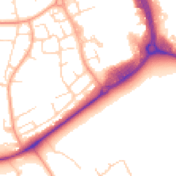 Daytime road noise heatmap for CM19 4DQ