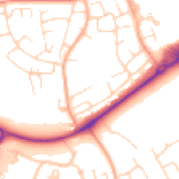 Daytime road noise heatmap for CM19 4DS