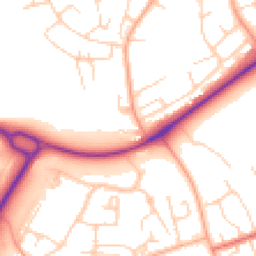 Daytime road noise heatmap for CM19 4DX