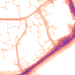 Daytime road noise heatmap for CM19 4FB