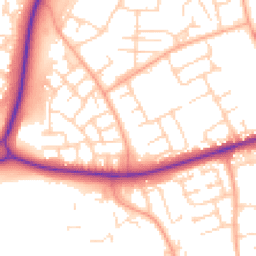 Daytime road noise heatmap for CM19 4HP