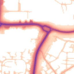 Daytime road noise heatmap for CM19 4HT