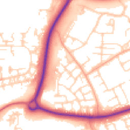 Daytime road noise heatmap for CM19 4JH
