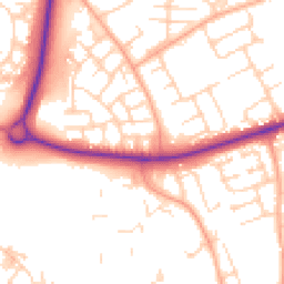 Daytime road noise heatmap for CM19 4JZ