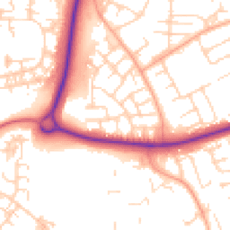 Daytime road noise heatmap for CM19 4LB