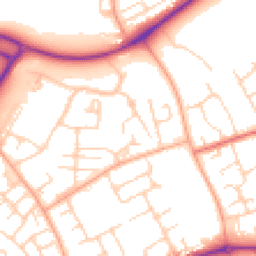 Daytime road noise heatmap for CM19 4LR