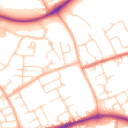 Daytime road noise heatmap for CM19 4LX