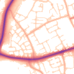 Daytime road noise heatmap for CM19 4PJ