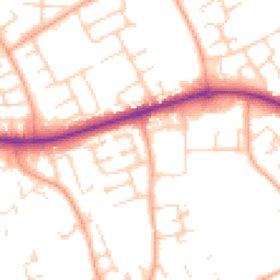 Daytime road noise heatmap for CM19 4PS
