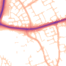 Daytime road noise heatmap for CM19 4QP