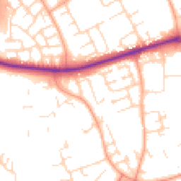 Daytime road noise heatmap for CM19 4QS
