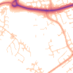 Daytime road noise heatmap for CM19 4SX