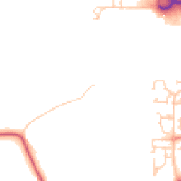 Daytime road noise heatmap for CM19 5DL
