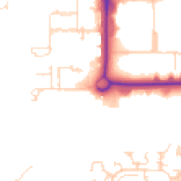 Daytime road noise heatmap for CM19 5FX