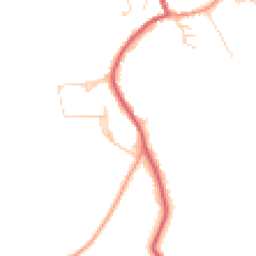 Daytime road noise heatmap for CM19 5JG