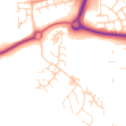 Daytime road noise heatmap for CM19 5RA