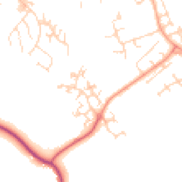 Daytime road noise heatmap for CM19 5SW