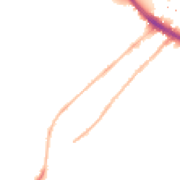 Night-time road noise heatmap for CM2 0AE