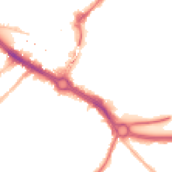 Night-time road noise heatmap for CM2 0DD