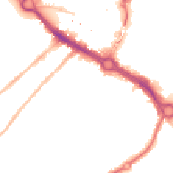Night-time road noise heatmap for CM2 0DZ