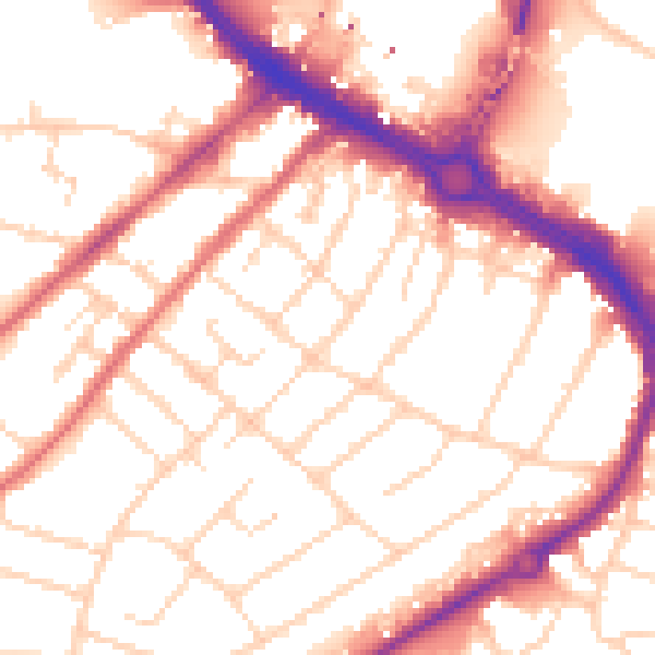 Daytime road noise heatmap for CM2 0EA