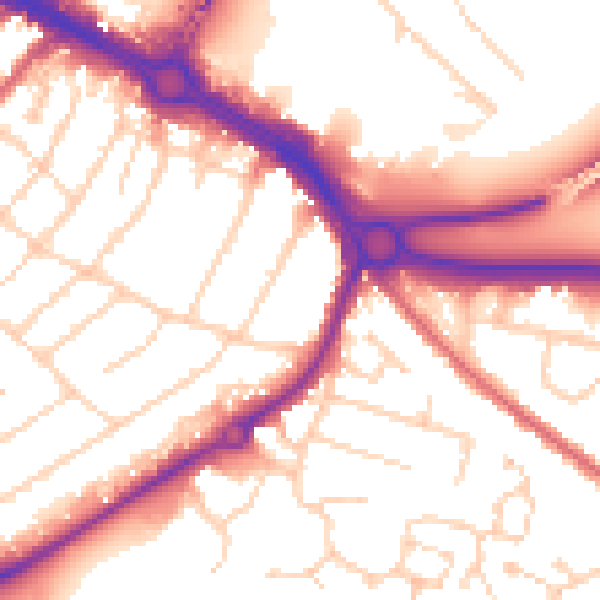Daytime road noise heatmap for CM2 0GB