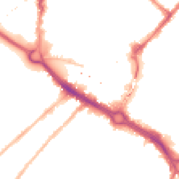 Night-time road noise heatmap for CM2 0UU
