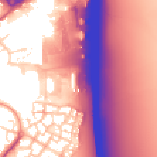 Daytime road noise heatmap for CM2 5AN