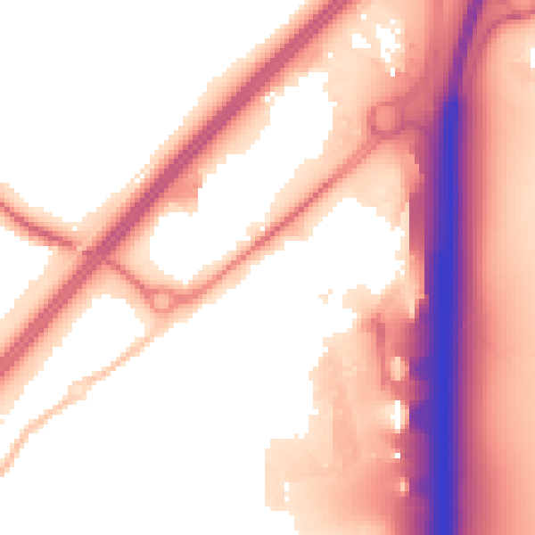 Night-time road noise heatmap for CM2 5PJ