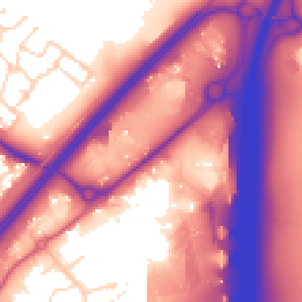 Daytime road noise heatmap for CM2 5PR