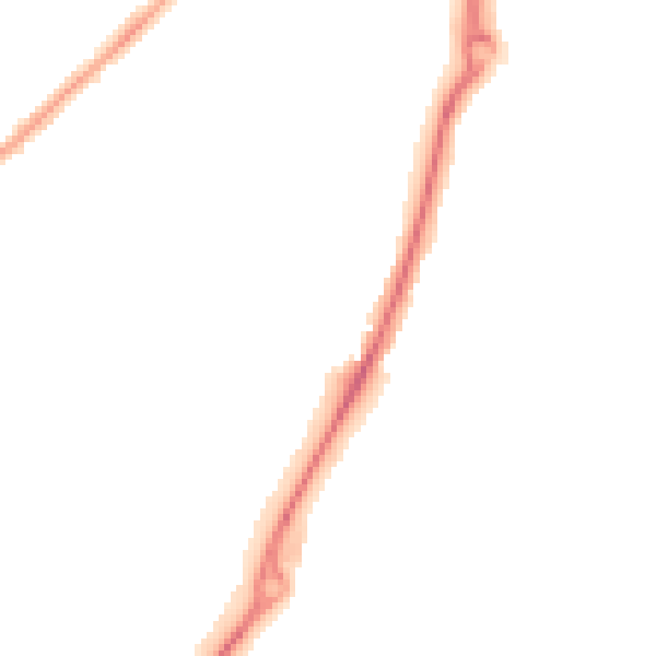 Night-time road noise heatmap for CM2 6BB