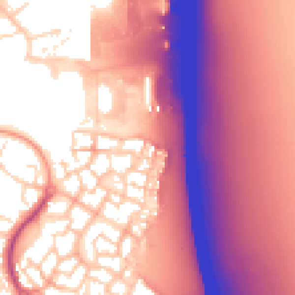 Daytime road noise heatmap for CM2 6GD